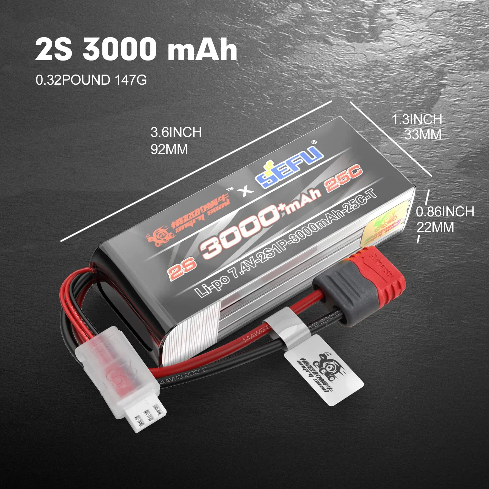 Jetwood X Angry Snail 2S3000 RC - Accesorios De Actualización